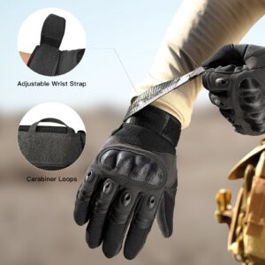 FREE SOLDIER Outdoor Gloves for Men, Motorcycle Gloves for Cycling Hiking Camping Climbing, Airsoft Gloves for Paintball and Shooting