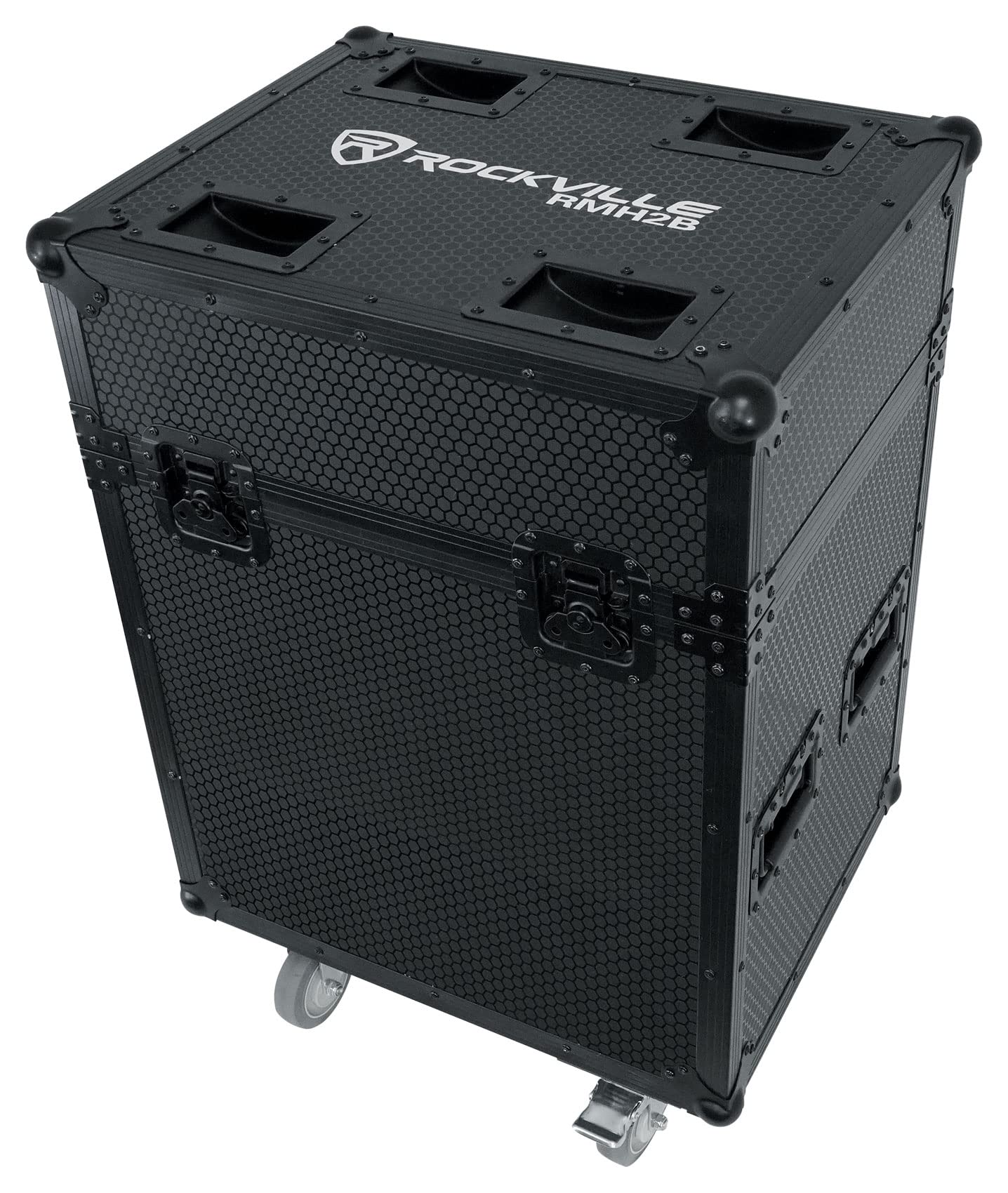 Rockville RMH2B Black Case for Chauvet/American DJ/Martin Moving Head Lights