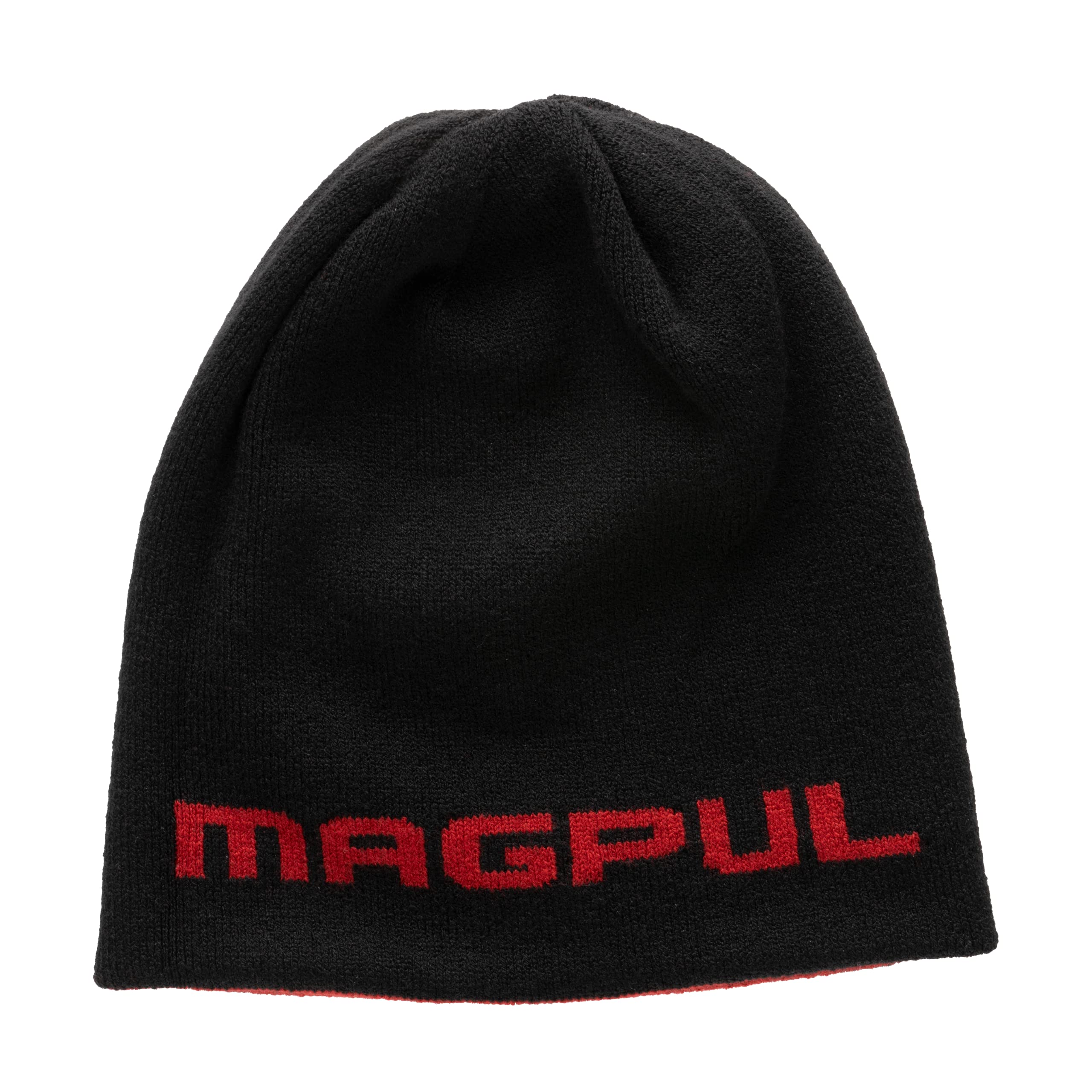 Magpul Standard Reversible Icon Beanie, Black/Red, One Size