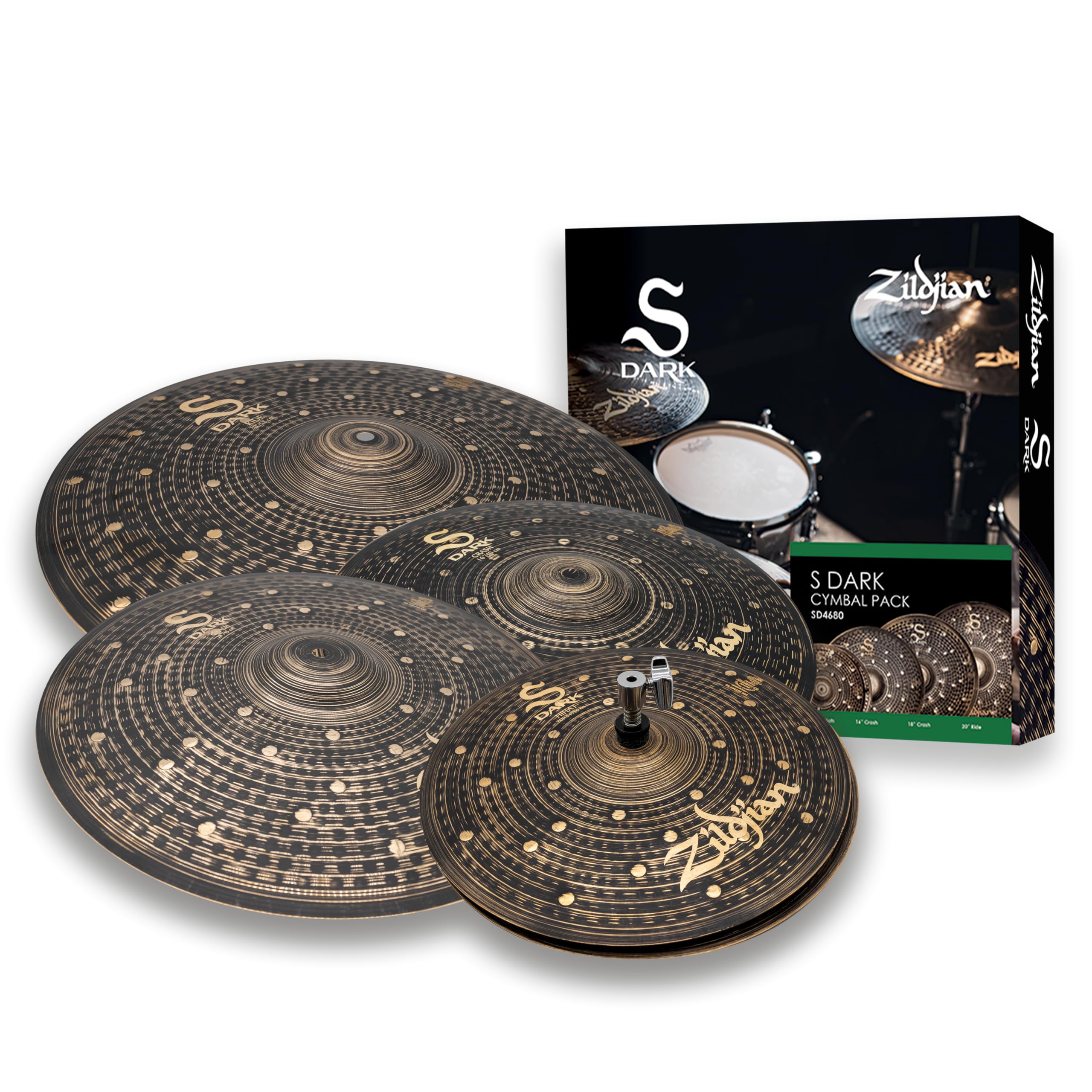 Zildjian S Dark 4-piece Cymbal Pack