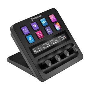 elgato stream deck +, audio mixer, production console and studio controller for content creators, streaming, gaming, with customizable touch strip dials and lcd keys, works with mac and pc