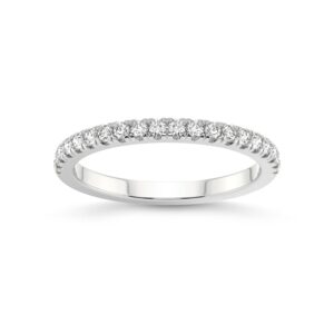 friendly diamonds 1/4 carat lab grown diamond band ring | 14k white gold | annlab diamond band ring | fg-vs1-vs2 quality