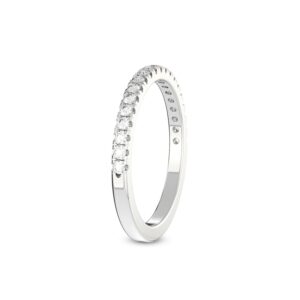 FRIENDLY DIAMONDS 1/4 Carat Lab Grown Diamond Band Ring | 14K White Gold | AnnLab Diamond Band Ring | FG-VS1-VS2 Quality