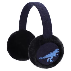 ZTL Boys Earmuffs Kids Warm Furry Knit Ear Muffs Cute Cartoon Dinosaur Earmuffs Soft Plush Winter Outdoor Ear Warmers