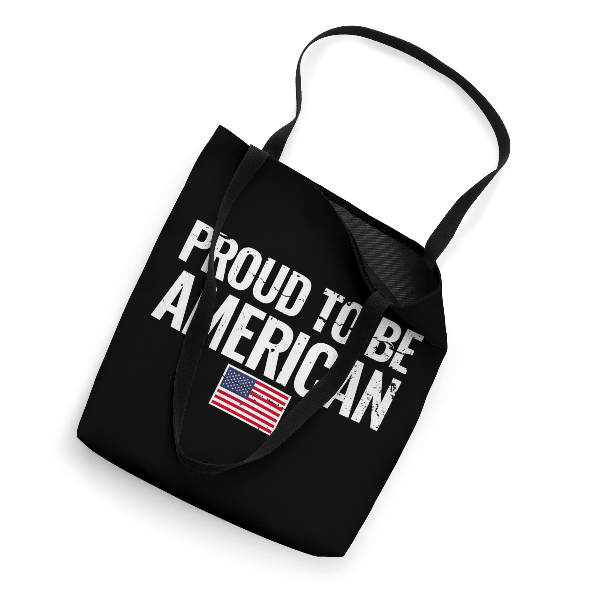 Proud To Be American USA Flag United States Tote Bag