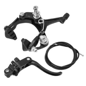 UOIENRT Front& Rear Bike Brake Kit Caliper Side Pull Alloy Bike Brake Caliper Kit Replacement for Road Bikes(Black)