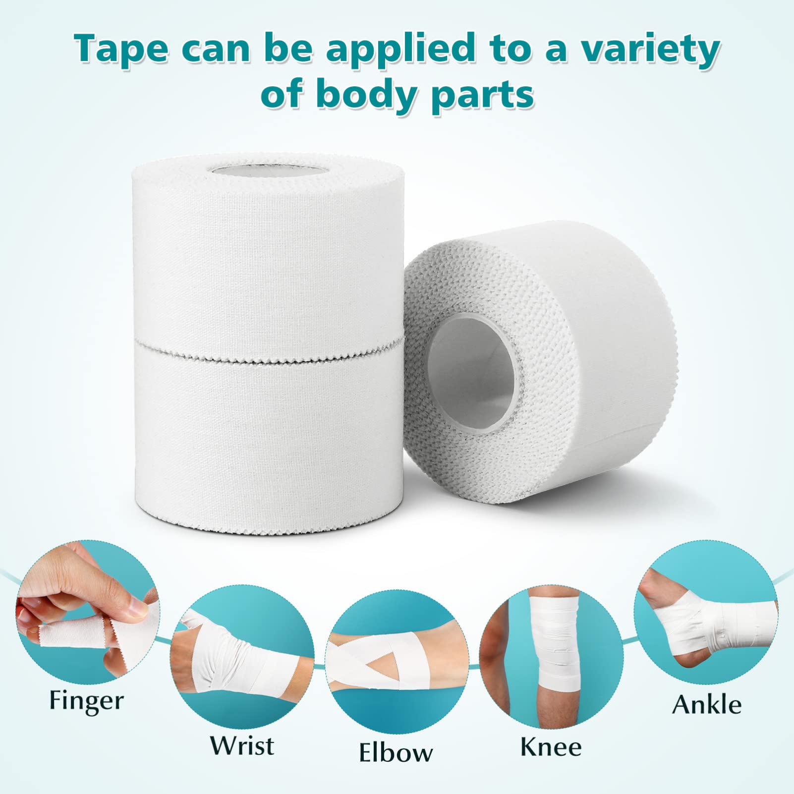 FOMIYES 6 Rolls Tape Muscle Tape Ankle Tape Injury wrap Athletic Trainer Tape Gymnastics Tape for Hands Knee Tape Trans Tape Tape Tapes Sliced Cotton Accessories