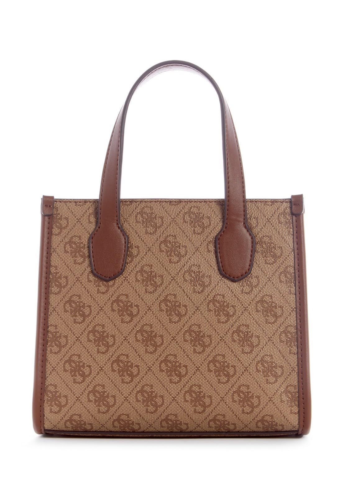 GUESS(ゲス) Silvana Mini Tote, Latte Logo/Brown