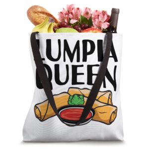 Funny Lumpia Queen Design For Women Kids Spring Roll Lover Tote Bag