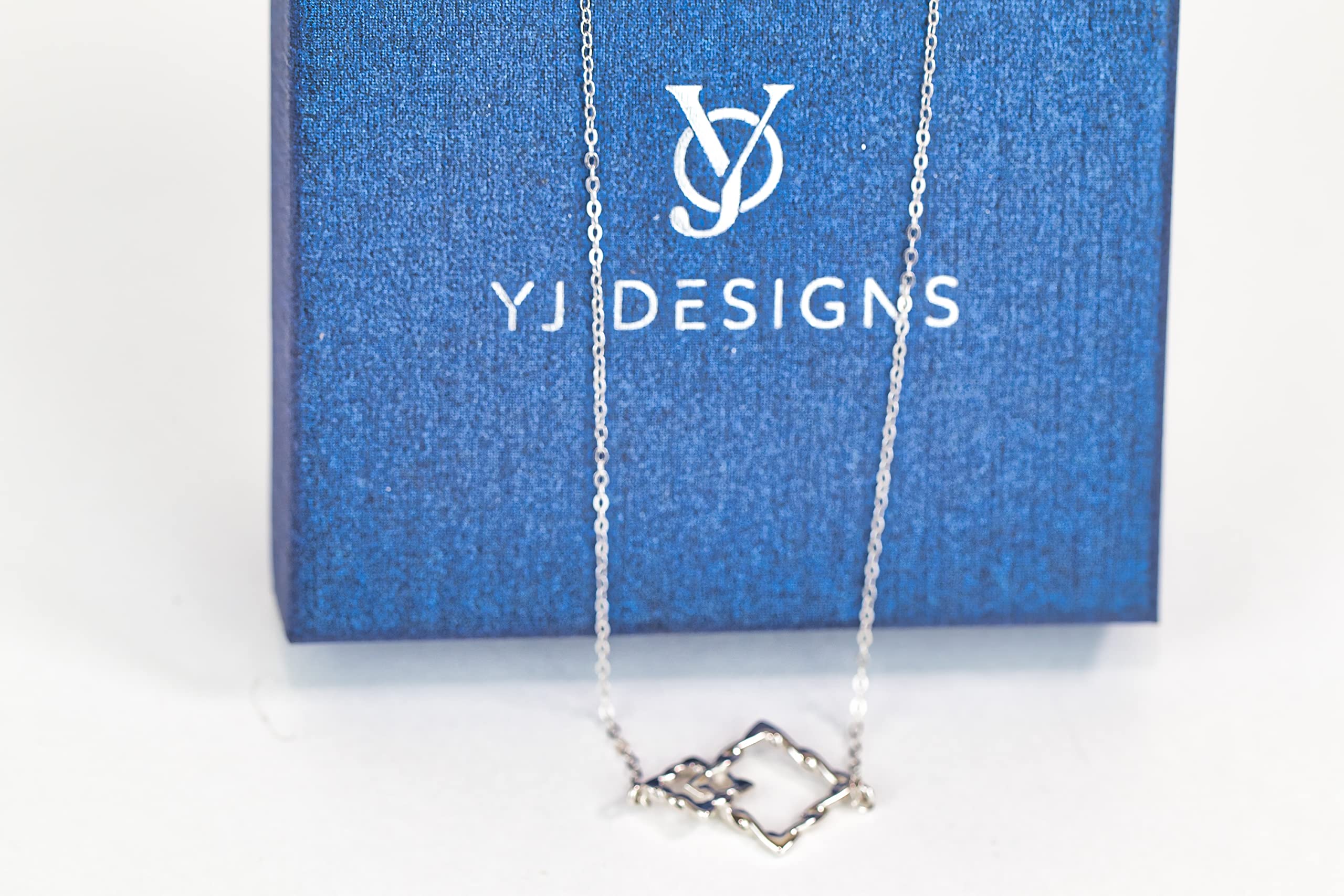 YJ DESIGNS Mother Daughter Necklace for Women - 925 Sterling Silver Dainty Necklace - Mom and Daughter Necklace - Birthday Gift Mom from Daughter - Mothers Day Necklace