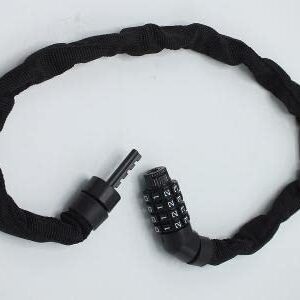 Resettable Combo Covered Chain Lock for Road Mountain and Kids Bikes 24 Inches Long!