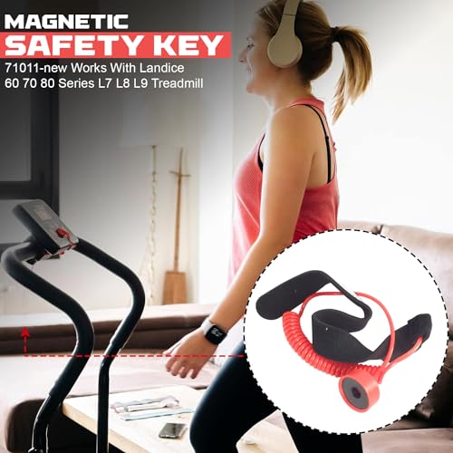 Hydra Fitness Exchange Magnetic Safety Key Lanyard 71011-NEW Works with Landice 60 70 80 Series L7 L8 L9 Treadmill