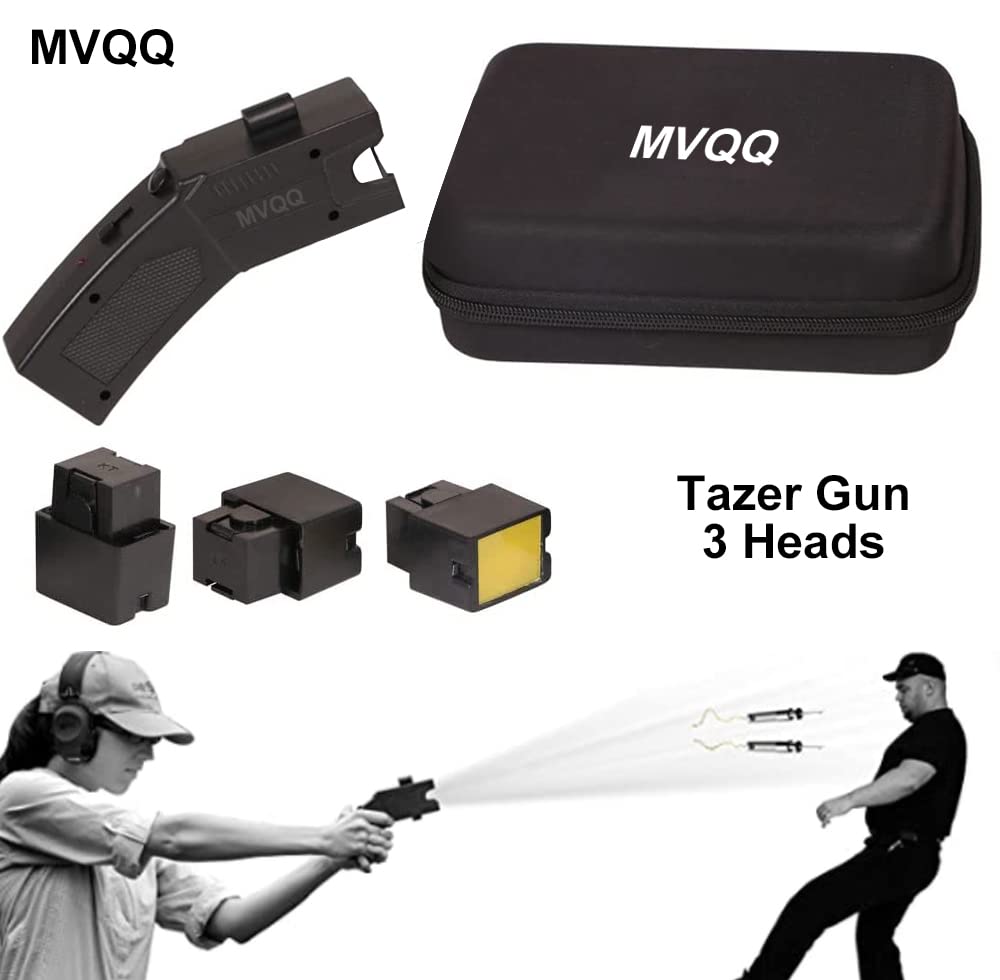 MVQQ Safety Remote Electric Shock Stun Gun Flashlight Tools Stick Distance for Women Self Defense Outdoor Rechargeable