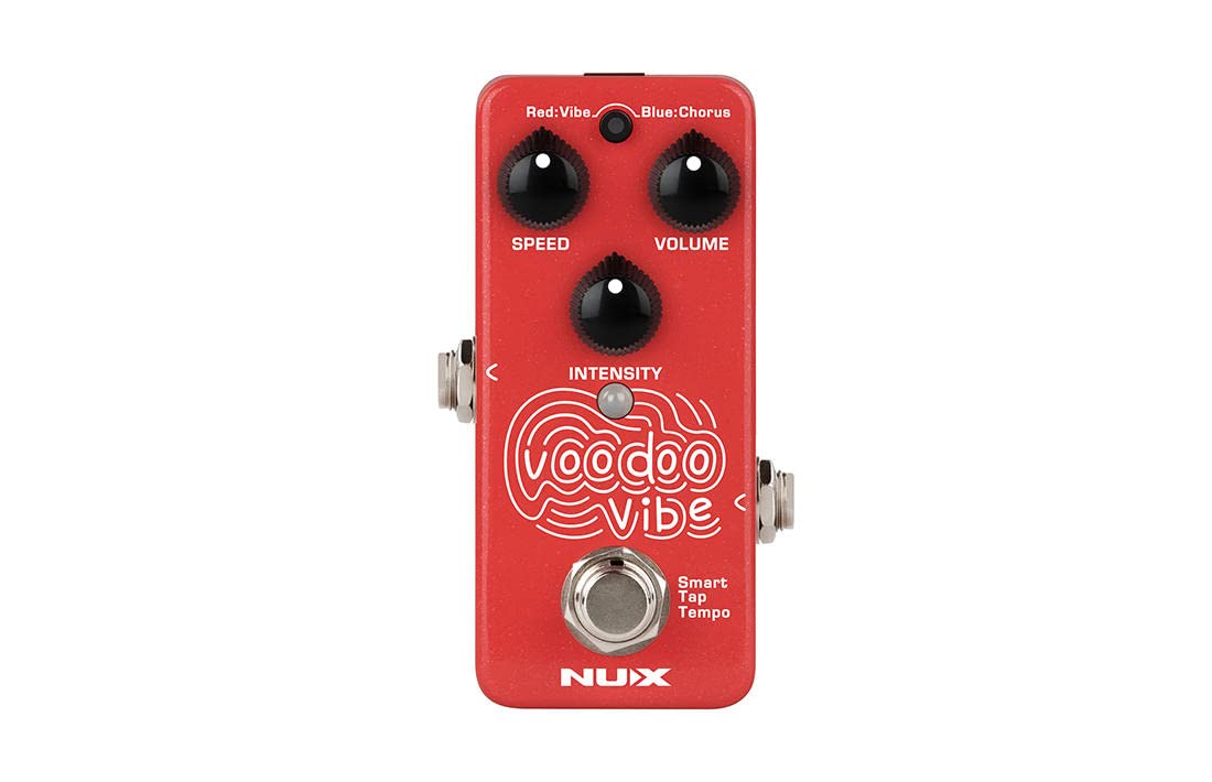 NuX Voodoo Vibe Bundle with 2 Patch Cables, 6 Dunlop Picks, and 9v Power Supply