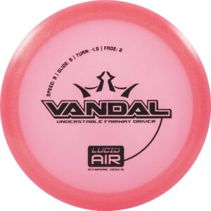 Dynamic Discs Lucid AIR Vandal Fairway Driver Golf Disc [Colors Will Vary] - 145-159g