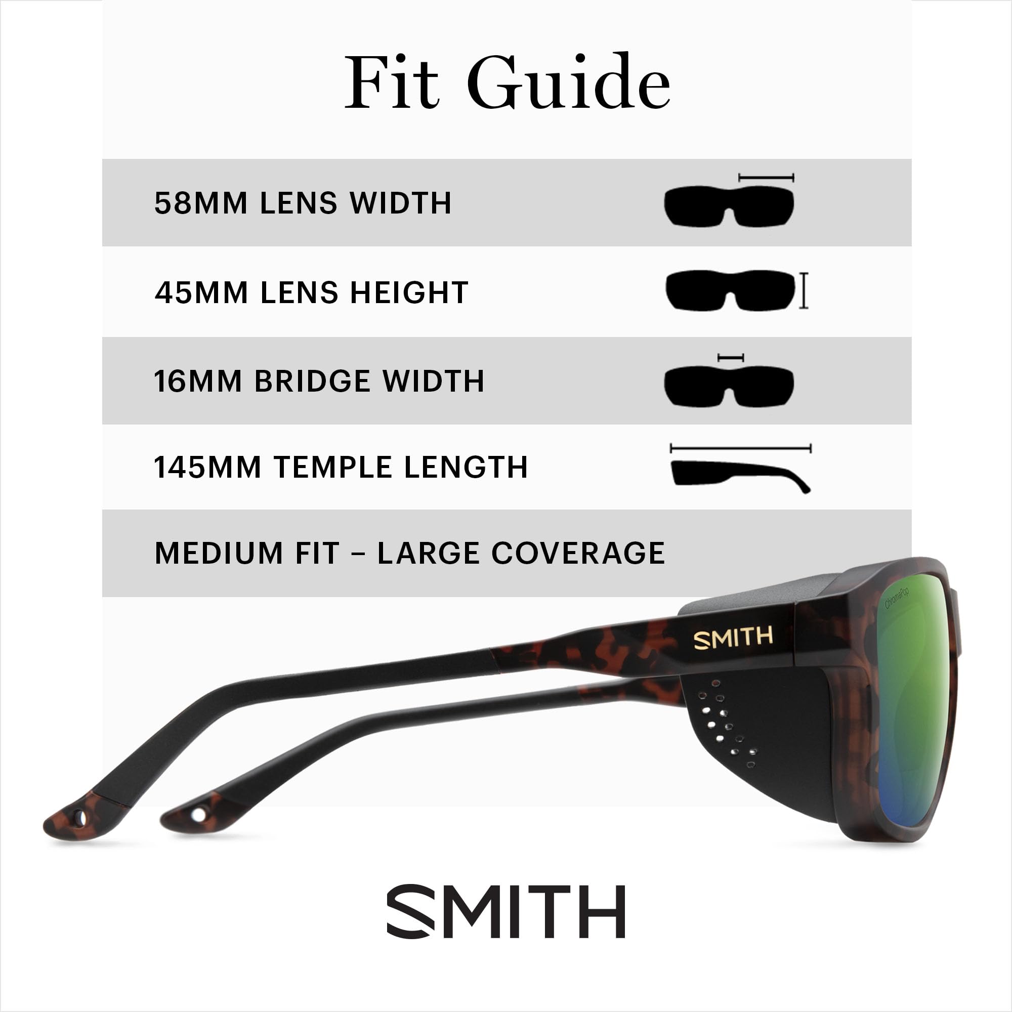 SMITH Embark Sunglasses – Performance Sports Sunglasses with Removable Side Shields for Skiing, Snowboarding & More – For Men & Women – Matte Tortoise + Green ChromaPop Polarized Mirror Lens