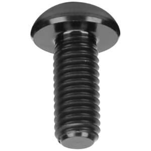 HERCHR 12Pcs Disc Brake Rotor Bolts, M5x12mm Bicycle Rotor Screws for MTB Mountain Bike, Steel/Titanium/Black(Black)