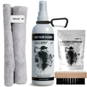 Golf Club Cleaner (236ml) with Golf Club Brush Golf Cleaning Kit Golf Club Brush Groove Cleaner/Golf Club Cleaner Brush. Golf Iron Cleaner/Club Cleaner - Golf Stocking Stuffers, Golf Eraser