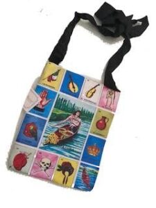 loteria mexico crossbody tote bag handbag purse lady bote chalupa long strap gift bingo game