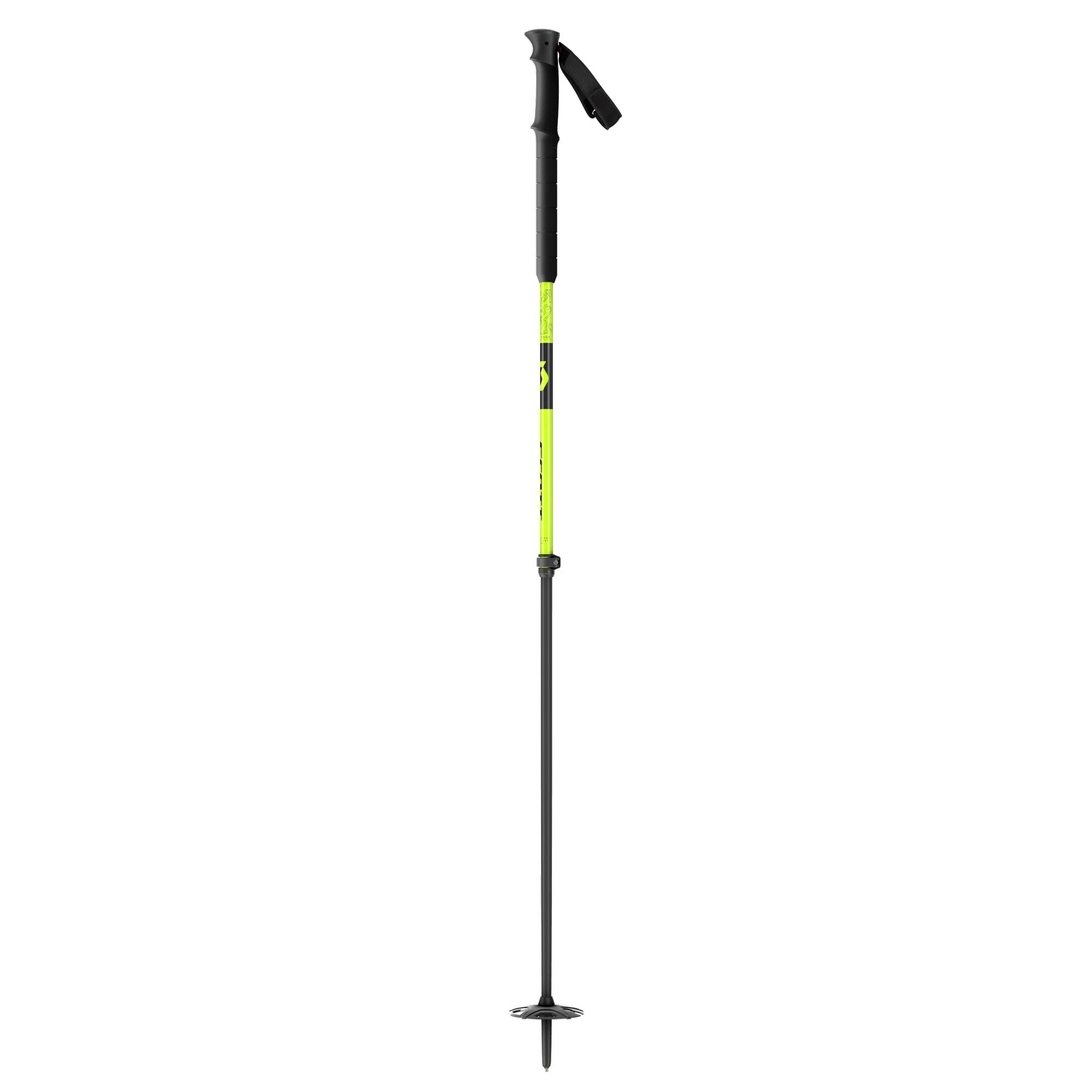 Scott Proguide SRS Adjustable Ski Poles (Fluo Yellow, 140) 2022/23