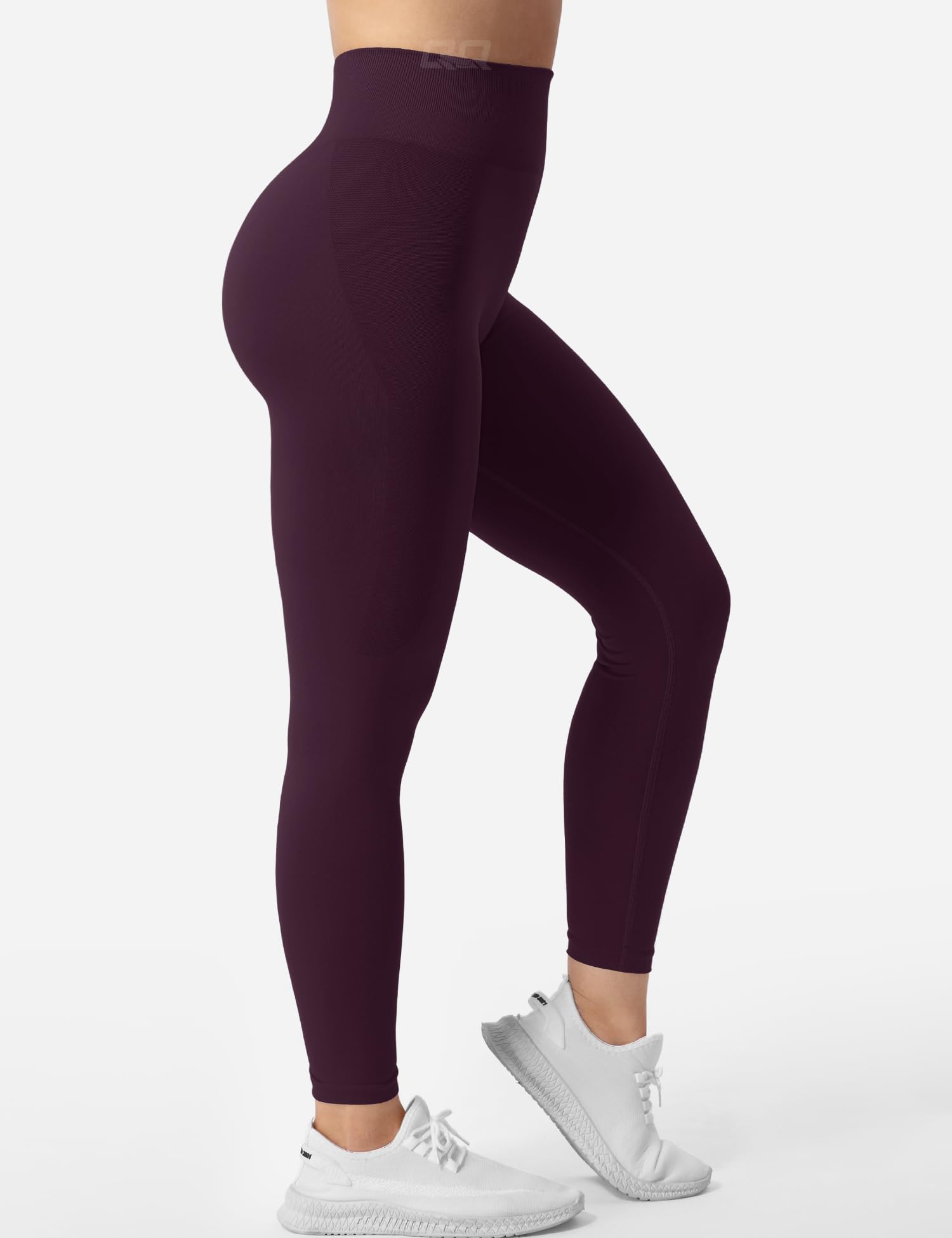 QOQ Workout Leggings for Women Scrunch Leggings Seamless Gym Yoga Leggings Butt Lifting Yoga Pants Cherry S