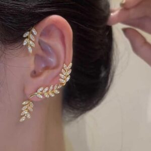 81 Pcs Ear Cuff Helix Cartilage Ear Clip on Wrap Earrings Ear Cuffs for Women Men Non Piercing Ear Clip Fake Earrings Cartilage(Gold/Silver/Black) (Gold)