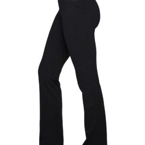 RBX Active Women's Yoga Pants Cotton Spandex Bootcut Legging W/Pockets Ctn Black S