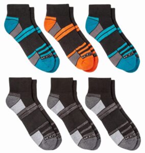 fruit of the loom mens breathable performance cushioned - 6 pair pack sock, teal assorted, 12 us