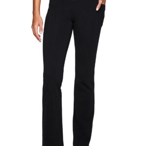 RBX Active Women's Yoga Pants Cotton Spandex Bootcut Legging W/Pockets Ctn Black S