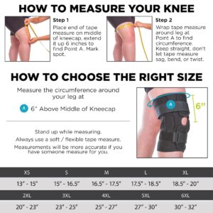 BraceAbility Torn Meniscus ROM Knee Brace - Hinged Post Surgery Support with Flexion Extension Control for Hyperextension and Locking Treatment, Ligament PCL or ACL Tears, Osteoarthritis Relief (S)