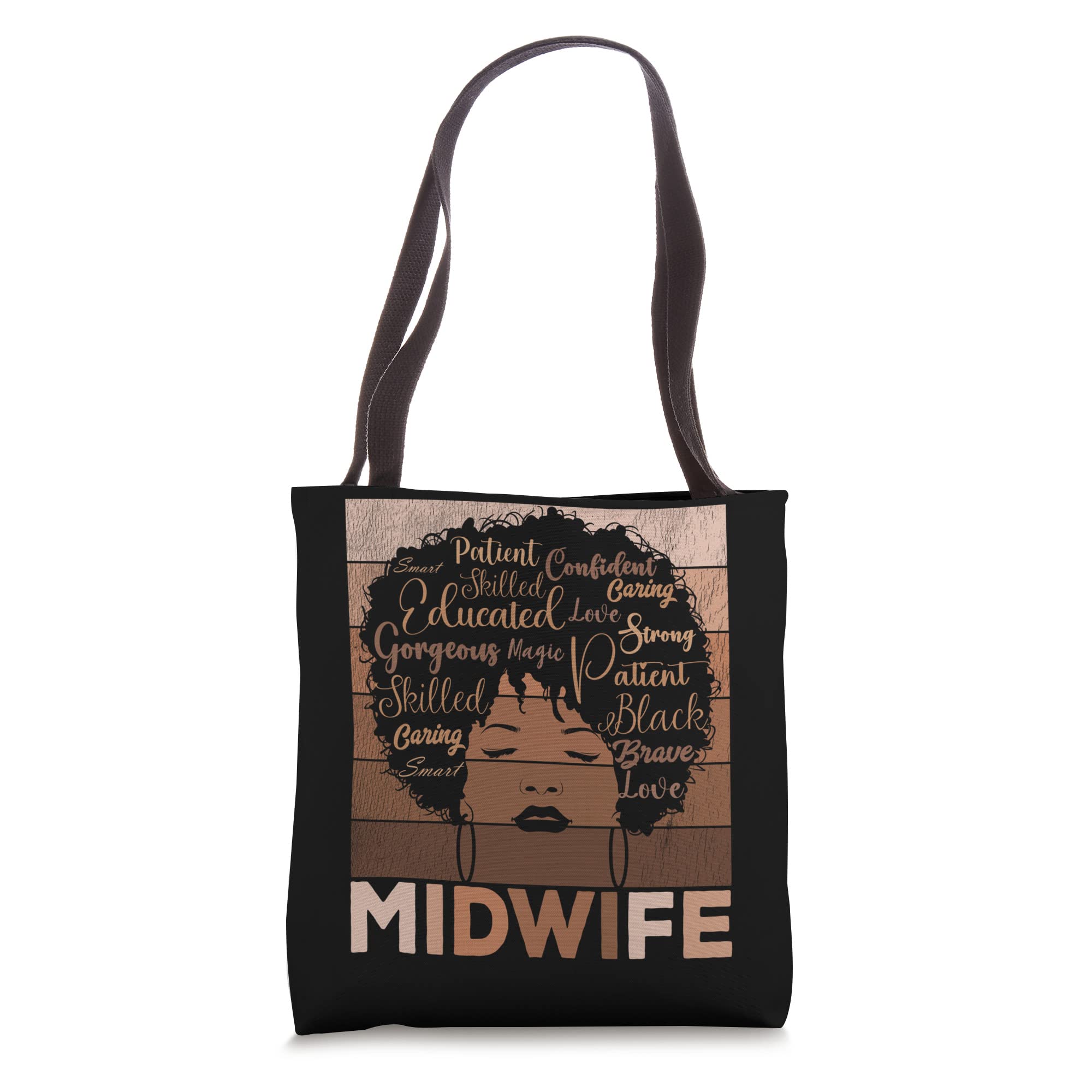 Midwife Appreciation Afro American Midwifery Women Tote Bag