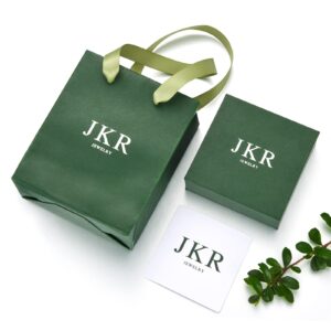 JKR Jade Earrings for Women Sterling Silver Lotus Flower Earrings Teardrop Jade lotus Drop Earrings Jewelry Birthday Christmas Gifts for Women Mom Wife Girls