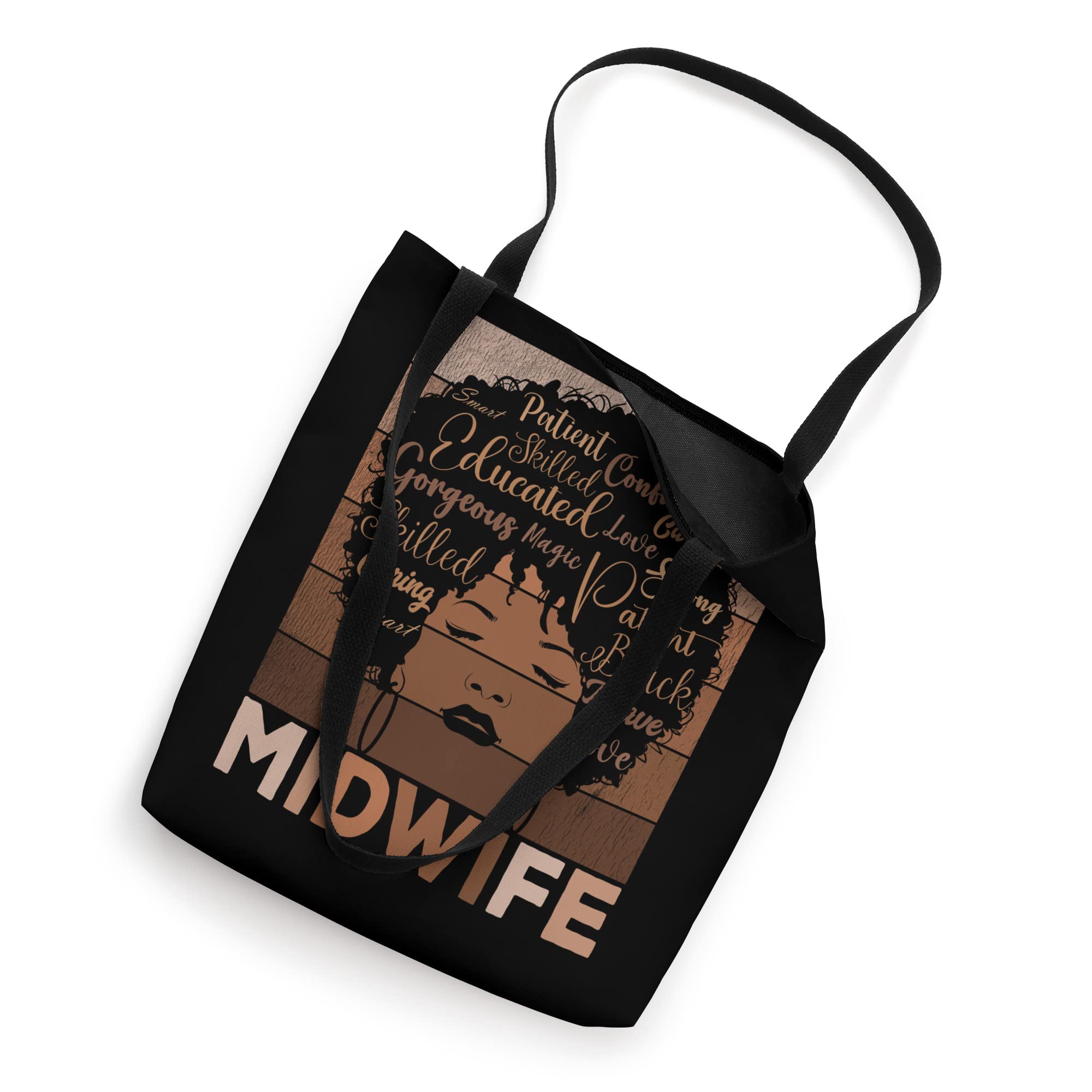 Midwife Appreciation Afro American Midwifery Women Tote Bag