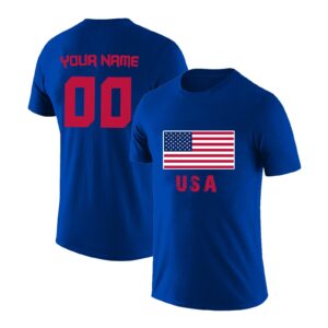 custom usa soccer national team t shirt summer casual sport fans shirts gift add any name number personalized for men women youth