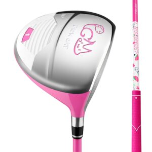 Junior Complete Golf Club Set 20 Piece Right Hand for Girls Kids Children, Includes Oversize Driver, 5# Hybrid,7# & SW# Irons,Free Putter, Stand Bag, PU Golf Balls and Wooden Golf Tees, Right Hand