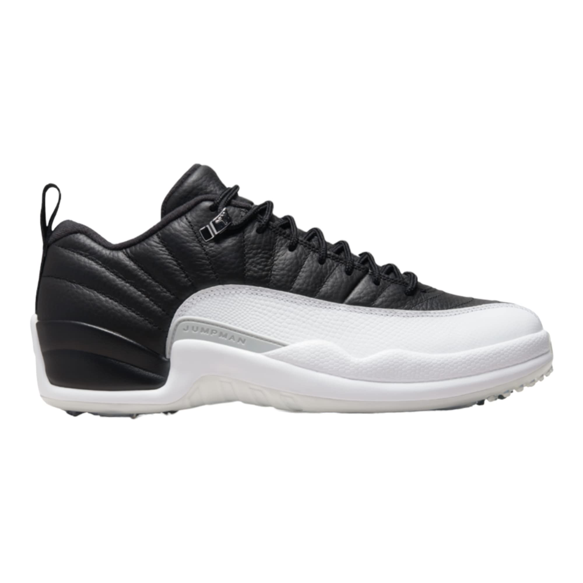 NIKE Jordan 12 Low Retro Men's Golf Cleats Black/White-Varsity Red DH4120-010 9.5