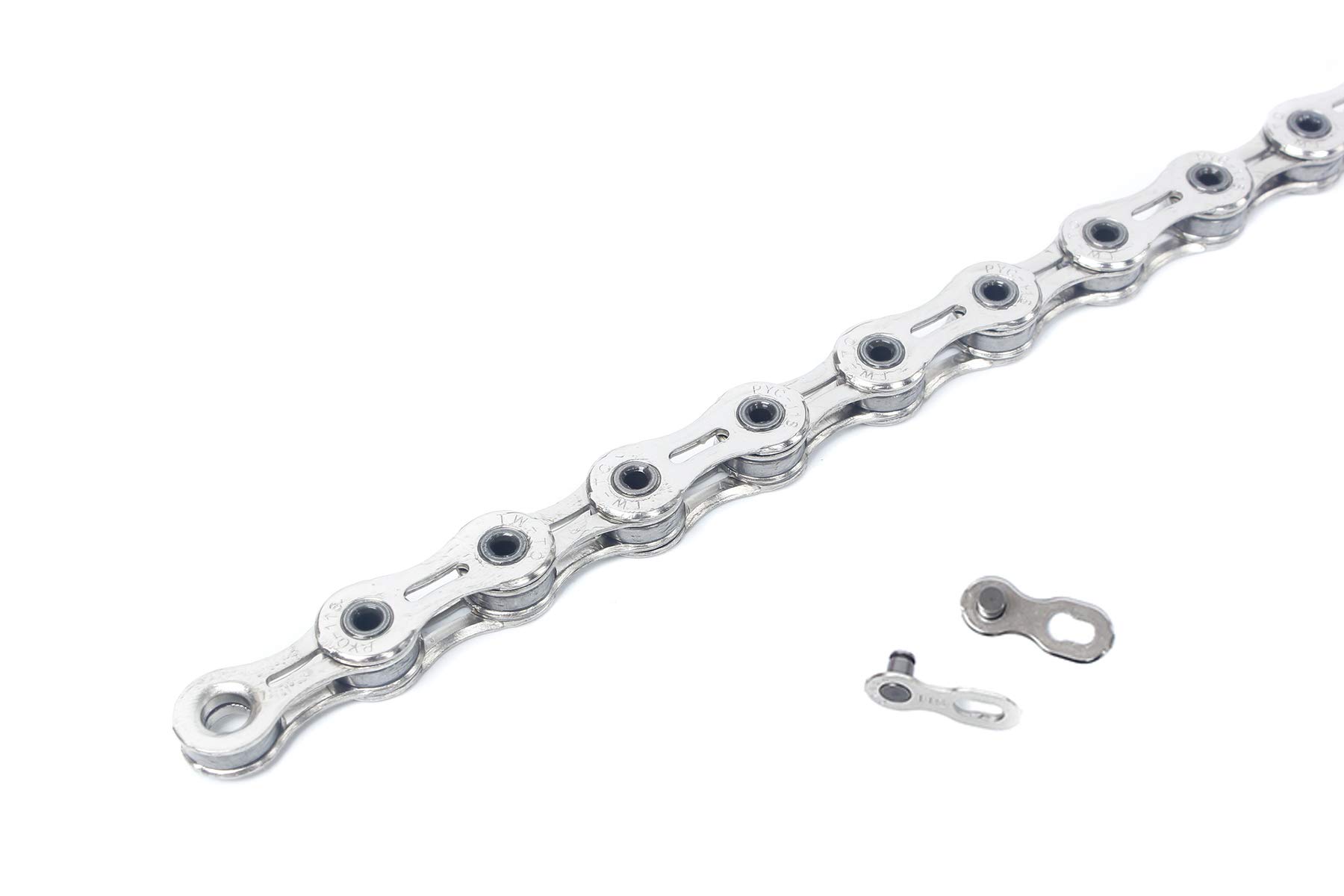 PYC Hollow-Pin Bicycle 11-Speed Bike Chains 116L for Road/Mountain/Cyclocross/Gravel/MTB etc.use Lightweight only 8.5oz