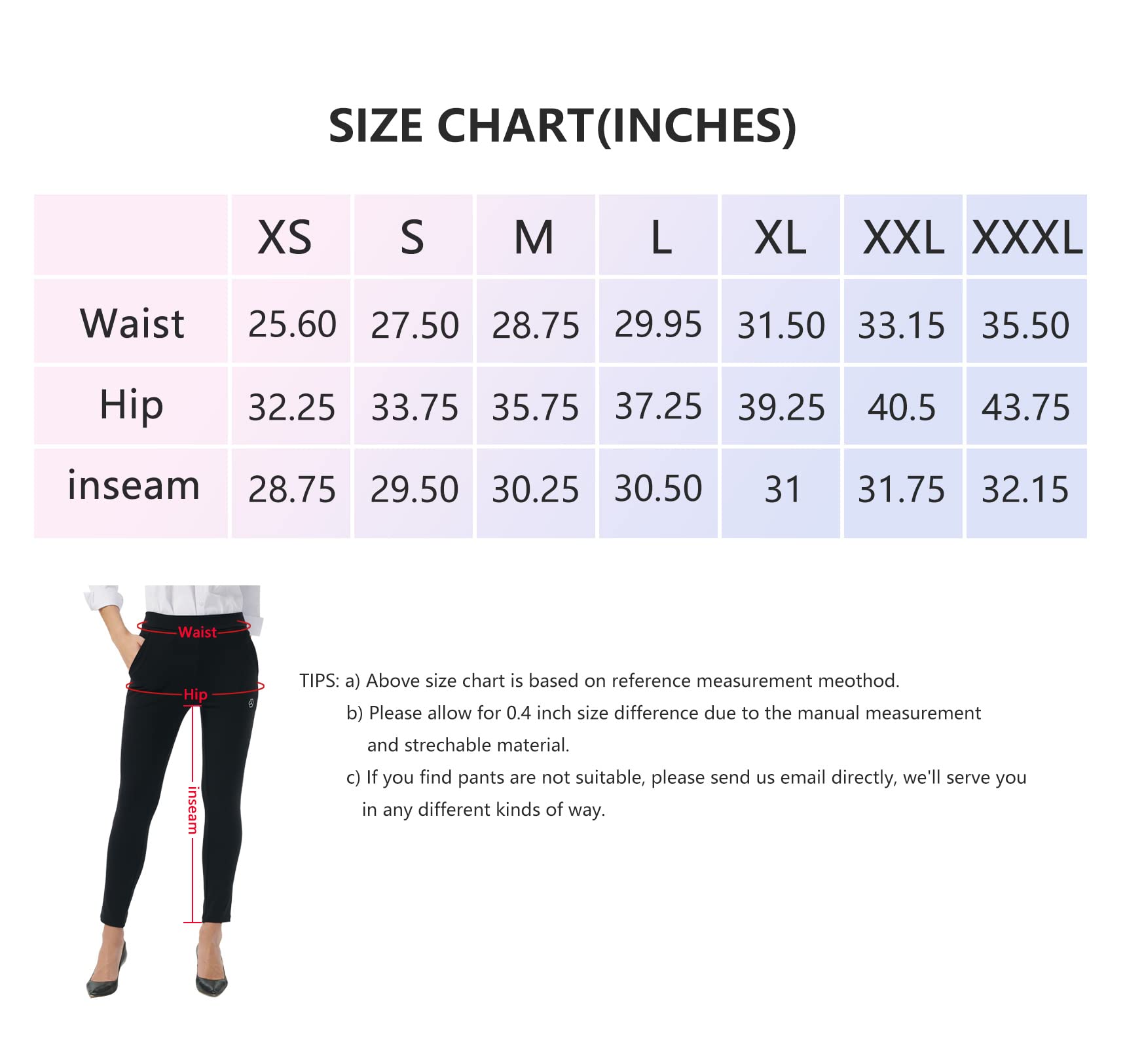 nuveti Women's Yoga Dress Pants Skinny Leg Work Pants Pull on Stretch Pant for Women with Pockets (DiamondBlue,Medium)