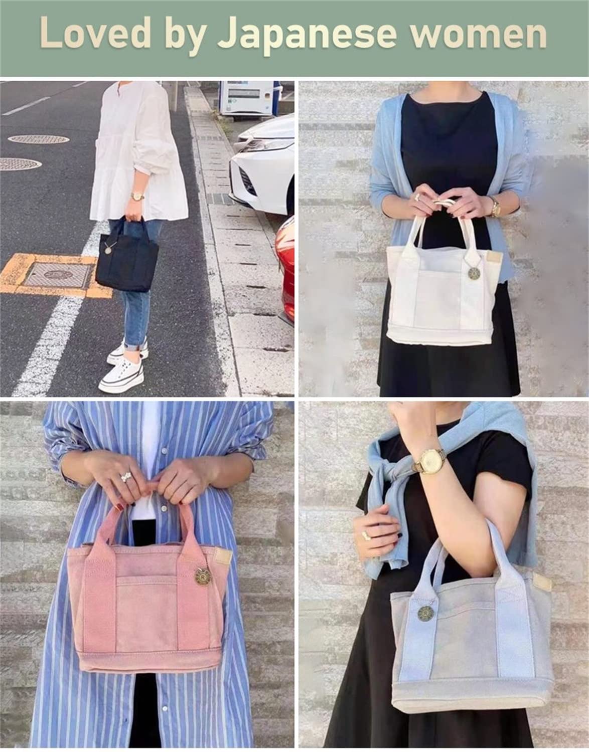 2023 New Women Large Capacity Multi-pocket Handbag, Multi-compartment Canvas Crossbody Shoulder Tote Bag For Travel Work.