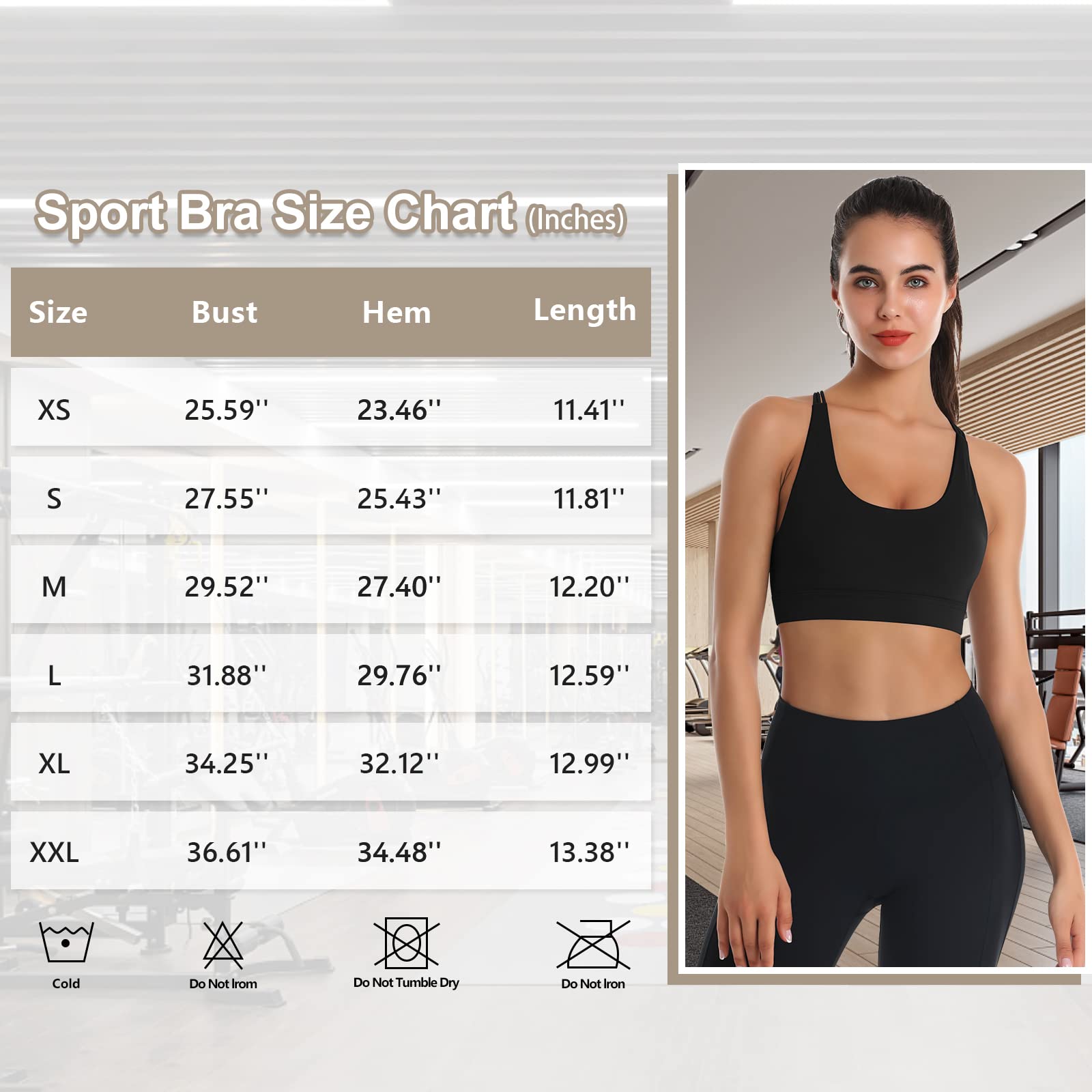 LEXISLOVE Strappy Sports Bras for Women Criss Cross Back Medium Support Workout Yoga Padded Sports Bra with Removable Cups Black L