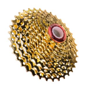 ZTTO MTB Cassette 10 Speed Mountain Bike Freewheel Gold 10S 11-36T/42T Bicycle Sprocket (Gold 11-42T)