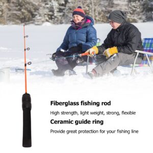 VBESTLIFE 50cm Mini Ice Fishing Rod,Ice Fishing Pole Ice Fishing Stick,Fishing Accessories