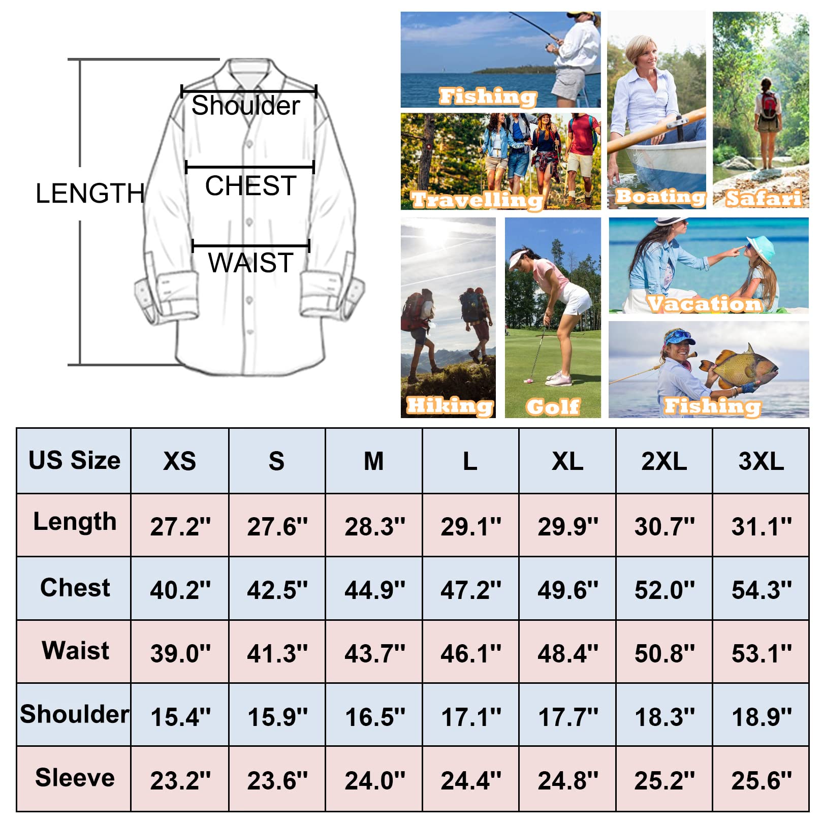 Toumett Women's UPF 50 Long Sleeve UV Sun Protection Safari Shirts Outdoor Quick Dry Fishing Hiking Travel Shirts(5071,Grey,L)