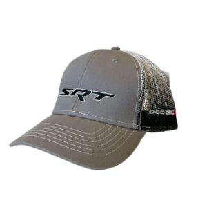 dodge srt gravel snapback trucker hat - black/grey/white