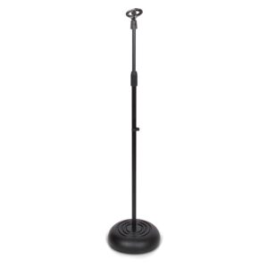 Gator Frameworks Microphone Stand Adapter Bundle for 6 Mics + PylePro PMKS5 Mic Stand (2.8-5 ft.)