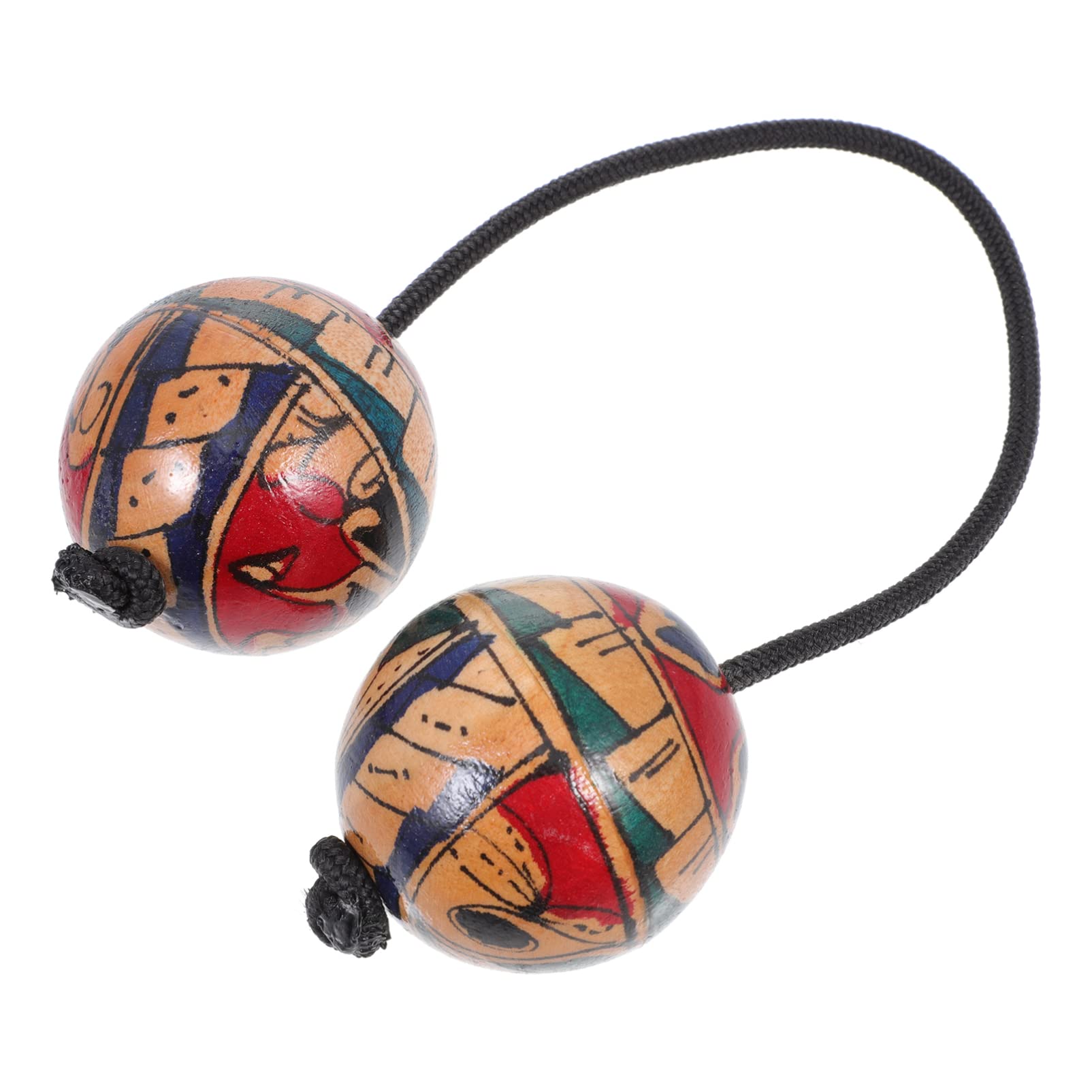 2 Pieces Premium African Shaker Kashaka Instrument Handheld Sand Ball Shaker Percussion