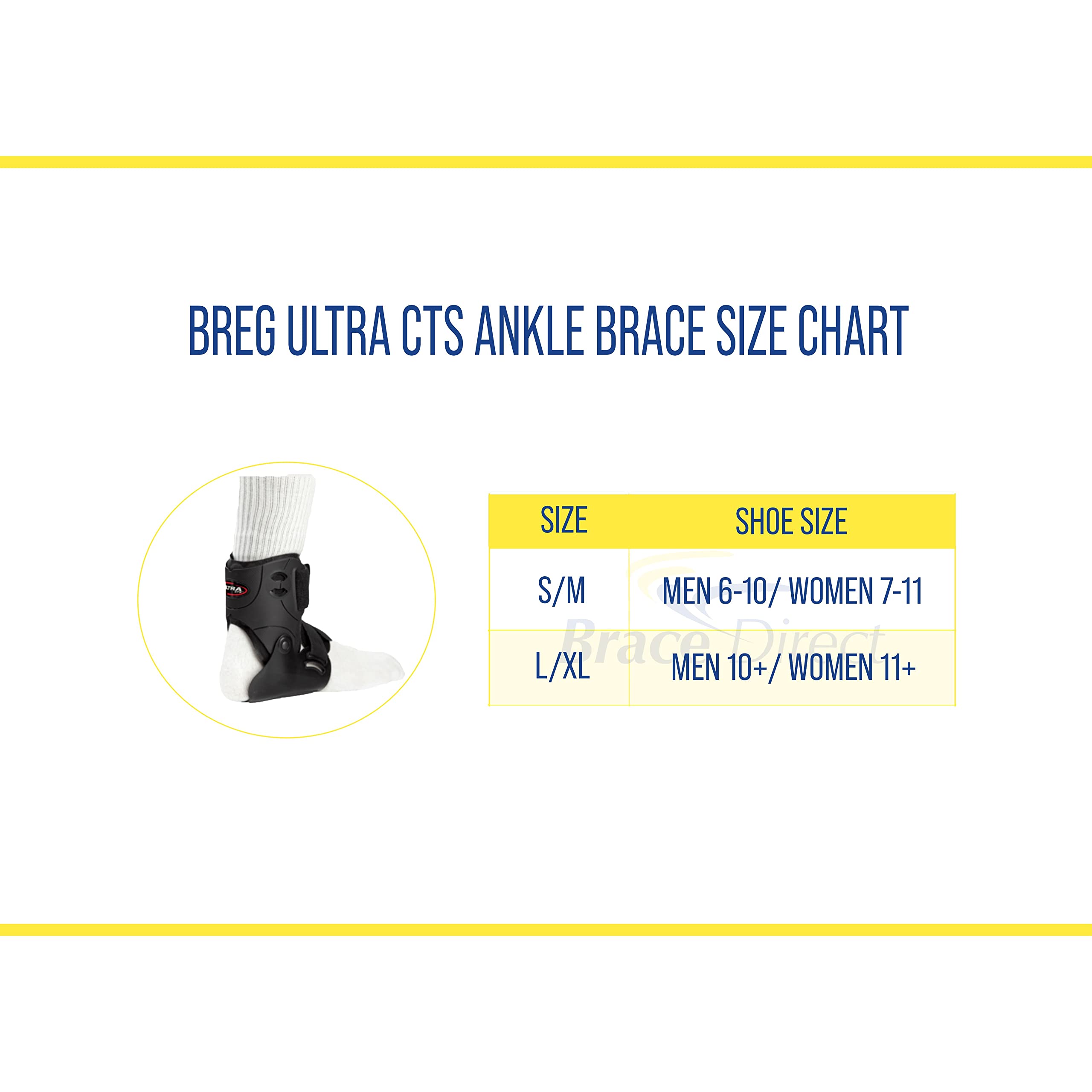 Brace Direct Ultra CTS Ankle Brace and Ankle Stabilizer Breg