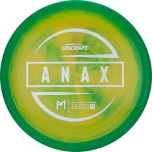 discraft's paul mcbeth 167-169 gram anax driver golf disc