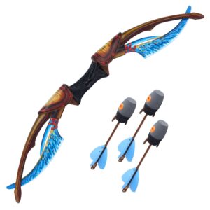 Zing Avatar Neytiri's Ceremonial Bow Pack - 1 Bow and 3 Zonic Whistle Arrows, Officially Licensed Role-Play Bow, Shoots Safe Arrows Over 160ft, Long Range Outdoor Play, Age 14 and Up