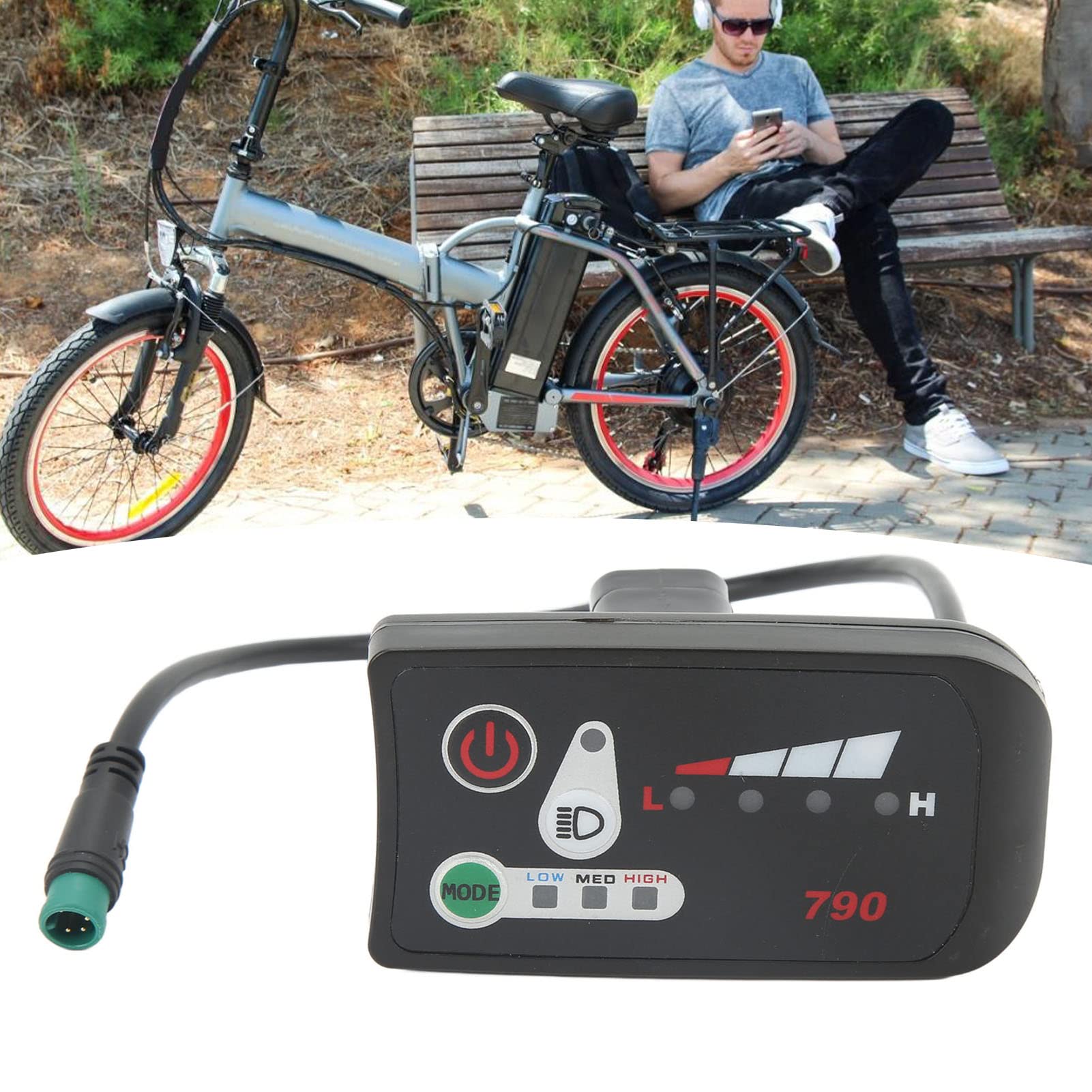 24V 36V 48V Electric bikes Led Display Control Panel , 790 Led Display For Electric bikes 810 Control Electric Bicycle(36V)